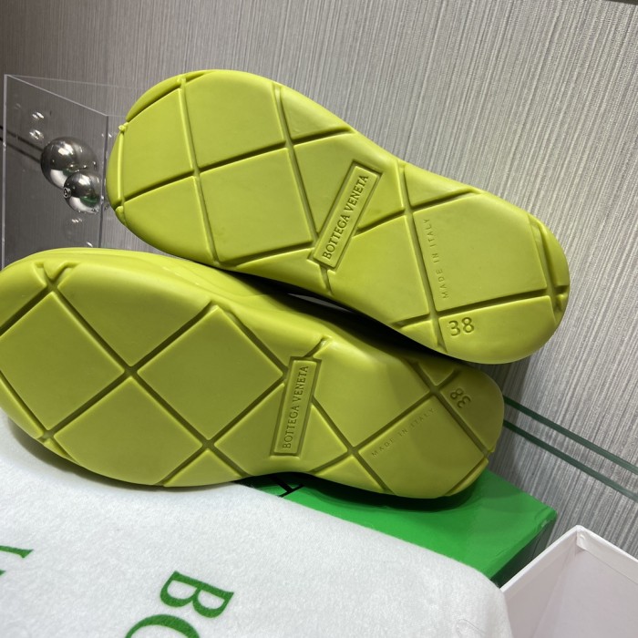 Bottega Veneta Puddle Rain Boots Ankle Boots Neon Green