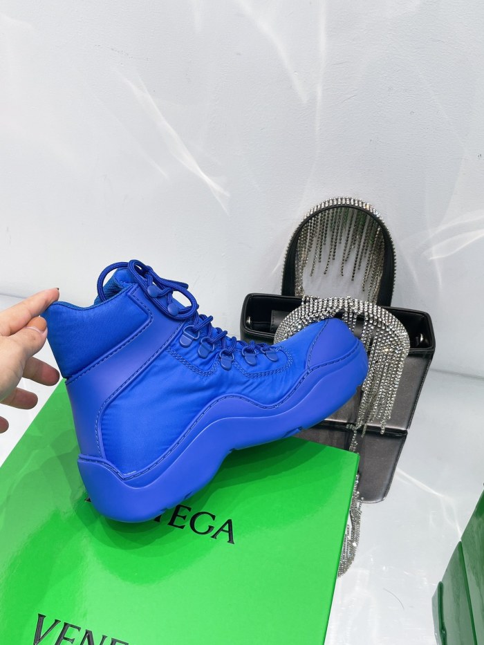 Bottega Veneta Puddle Bomber Ankle Boot Cobalt Women's