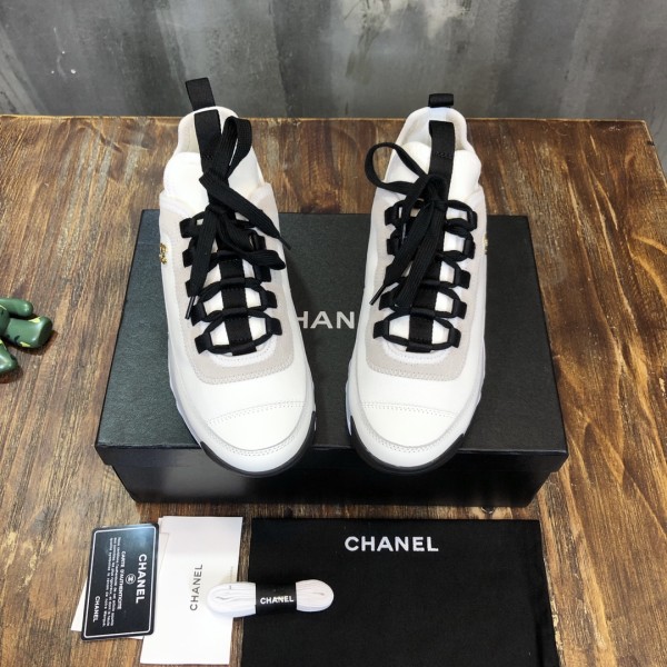 Chanel Low Top Trainer Velvet Ivory