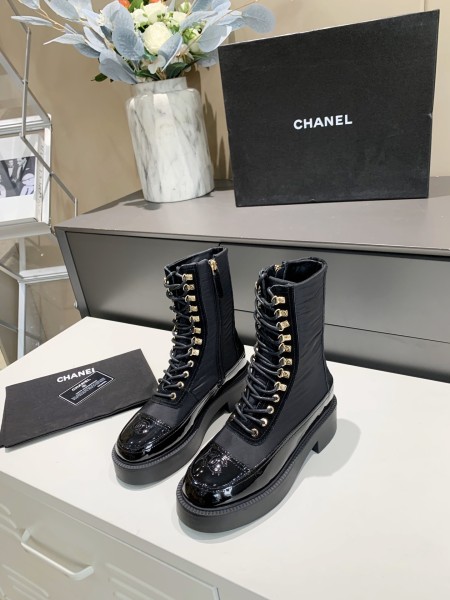 CHANEL Ankle Boots Women's Black
