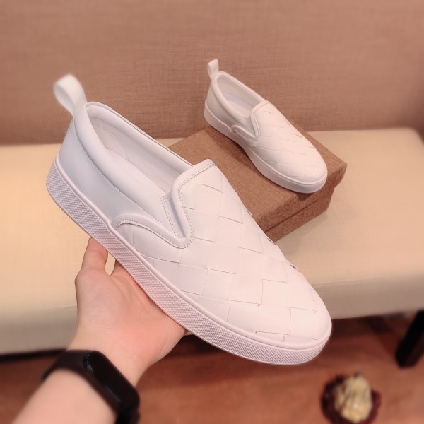Bottega Veneta Stylish Skateboarding Shoes White