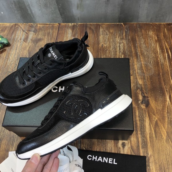 CHANEL Sneaker Fashion Sports Low-top Lifestyle Casual Shoes Women's Black