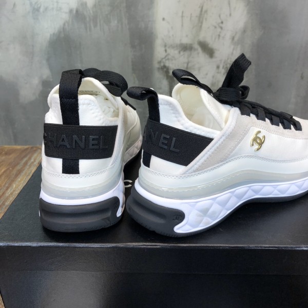 Chanel Low Top Trainer Velvet Ivory