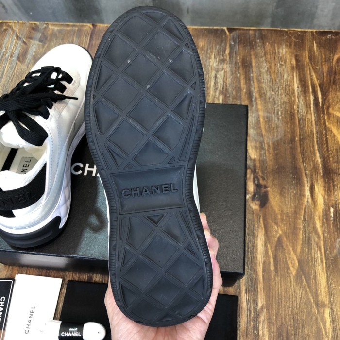 Chanel Low Top Trainer Velvet Ivory