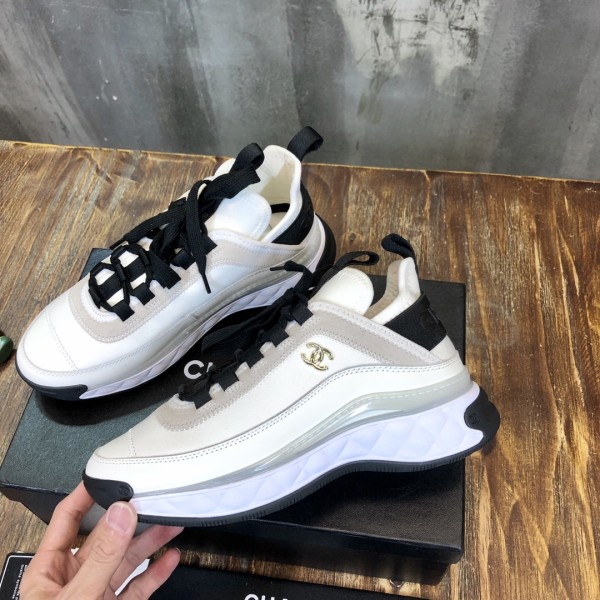 Chanel Low Top Trainer Velvet Ivory