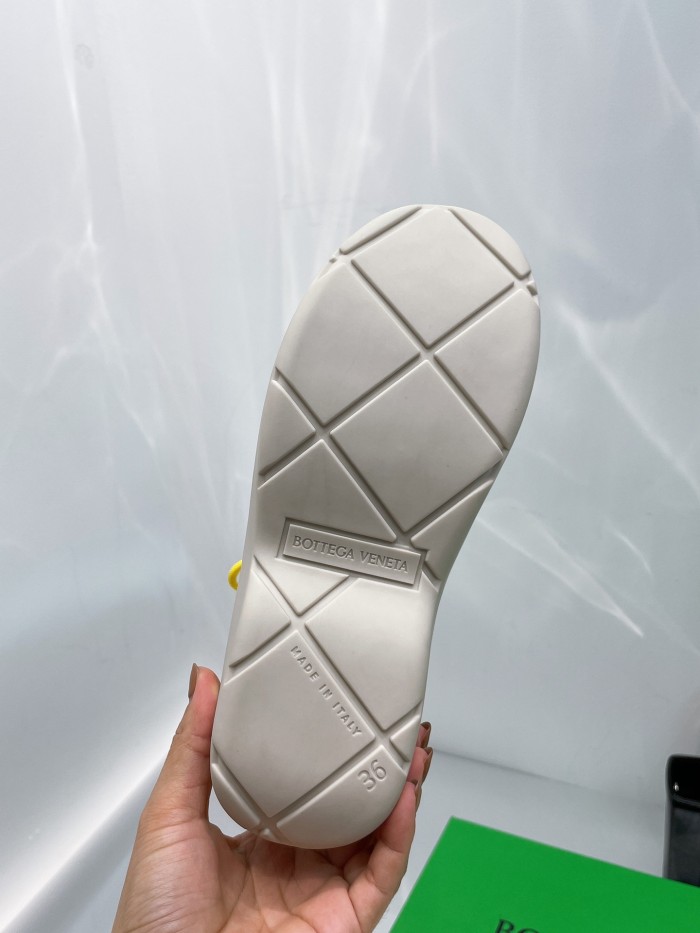 Bottega Veneta Puddle Bomber Ankle Boot White