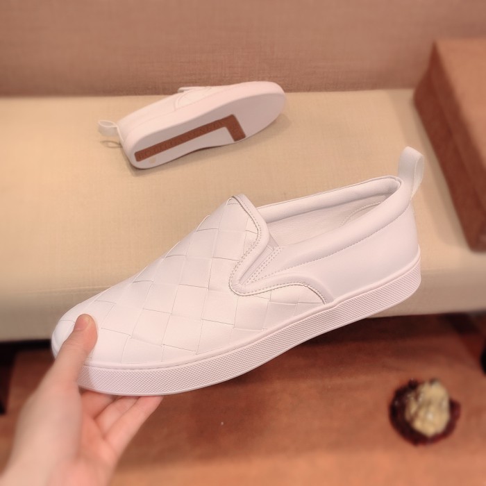 Bottega Veneta Stylish Skateboarding Shoes White