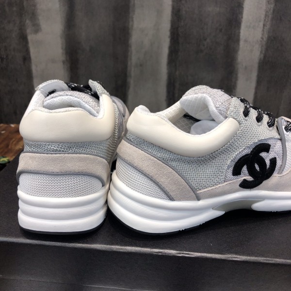Chanel Low Top Trainer Gray White