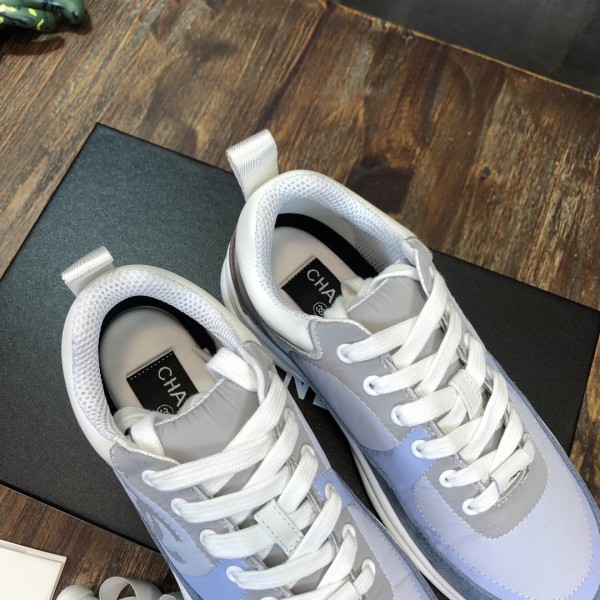 CHANEL Low-top lifestyle shoes for women Sky blue