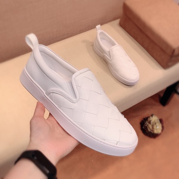 Bottega Veneta Stylish Skateboarding Shoes White