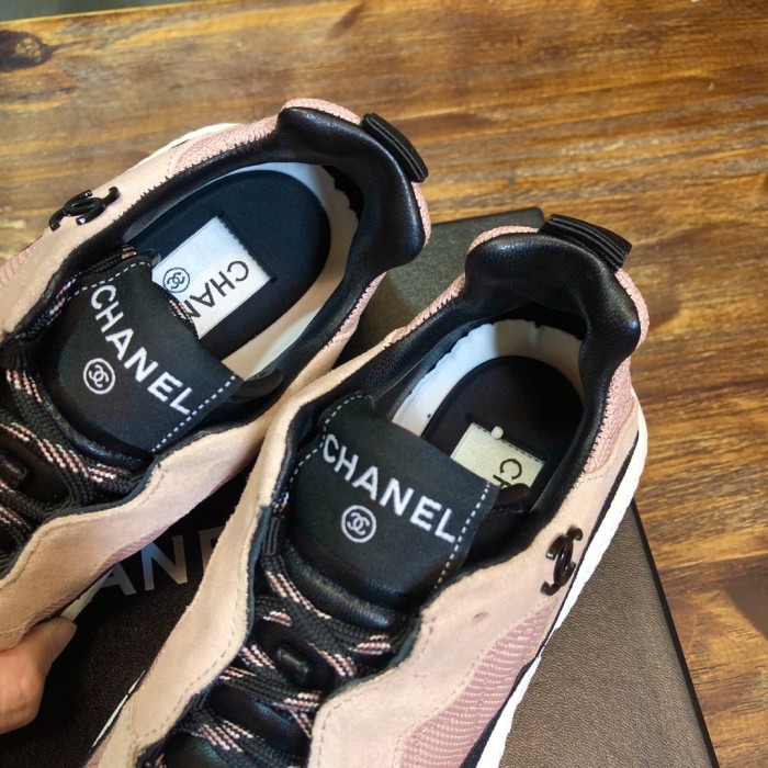 CHANEL wear-resistant and non-slip low-top casual shoes for women pink