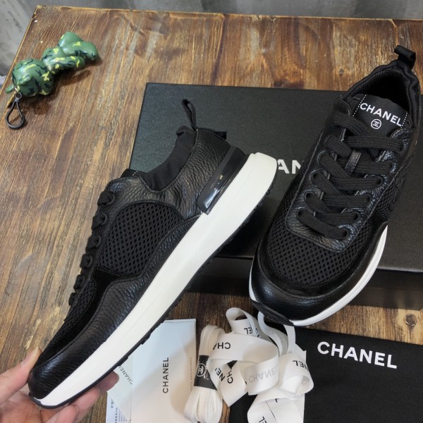 CHANEL Sneaker Fashion Sports Low-top Lifestyle Casual Shoes Women's Black
