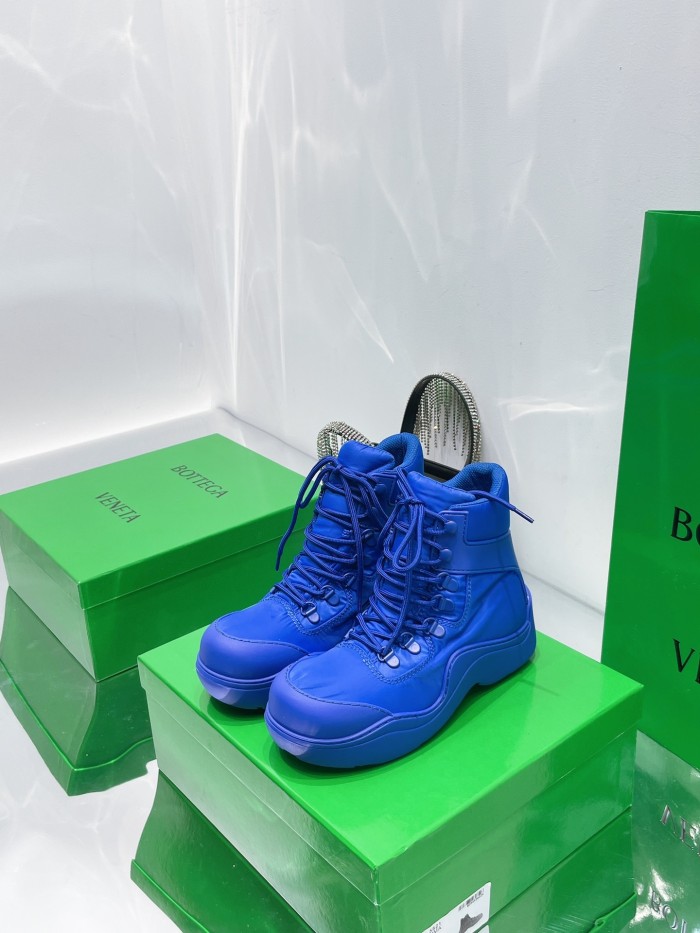 Bottega Veneta Puddle Bomber Ankle Boot Cobalt Women's