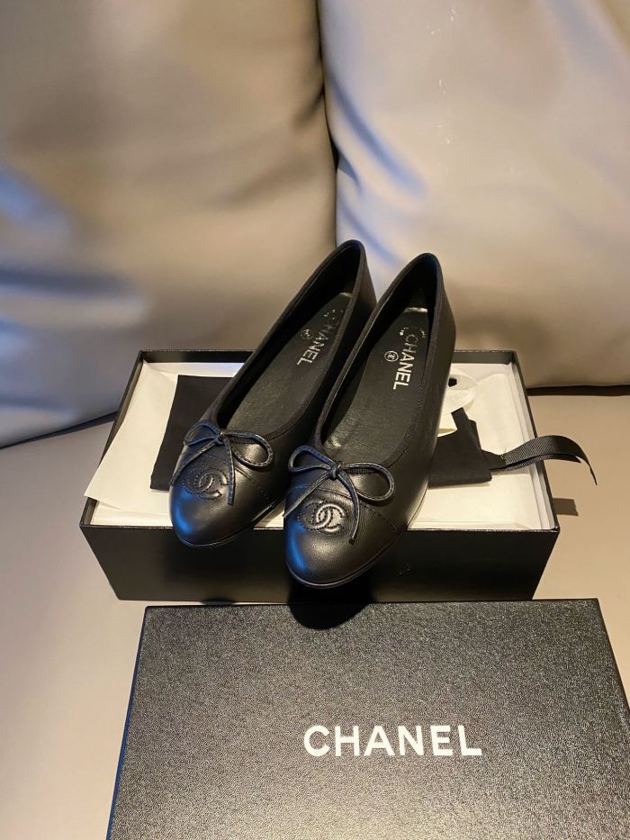 Chanel Ballerinas Fabric & Grosgrain 3
