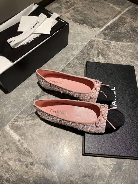 CHANEL Pointed Toe Slip-On Women's Casual Shoes Women's Pink