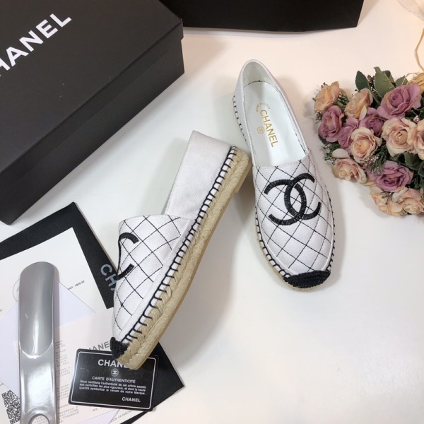 CHANEL Espadrilles Women's White