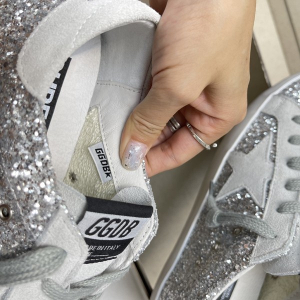 Golden Goose Super-Star Glitter Sneakers