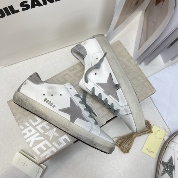 Golden Goose Super Star White Silver