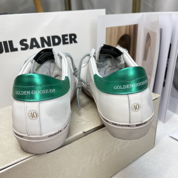 Golden Goose Hi Star Leather Low top Skateboard Shoes