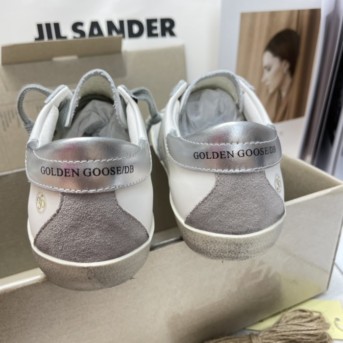 Golden Goose Super Star White Silver