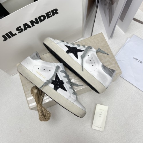 Golden Goose Super Star Leather Low top Skateboard Shoes White