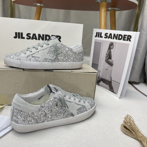 Golden Goose Super-Star Glitter Sneakers