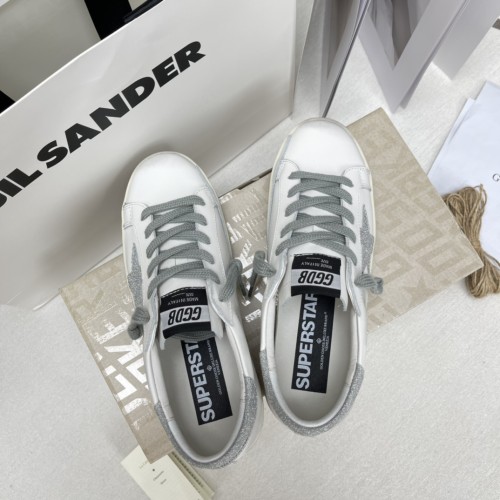 Golden Goose Superstar distressed-finish sneakers 30