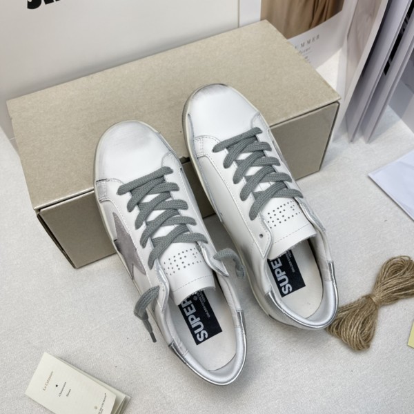 Golden Goose Super Star White Silver