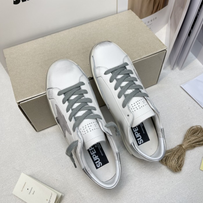 Golden Goose Super Star White Silver