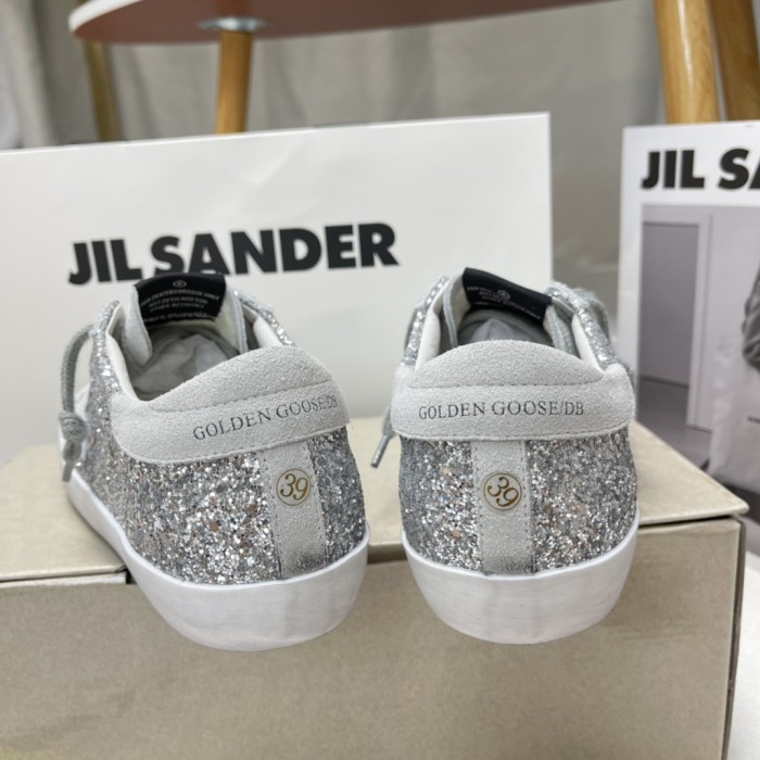 Golden Goose Super-Star Glitter Sneakers