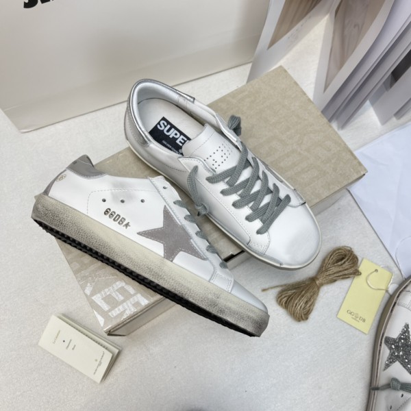 Golden Goose Super Star White Silver
