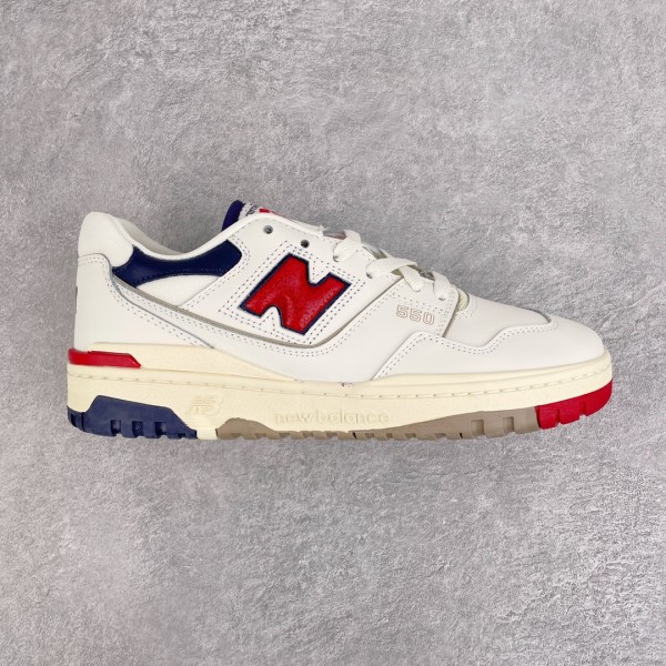 New Balance 550 Aime Leon Dore White Navy Red