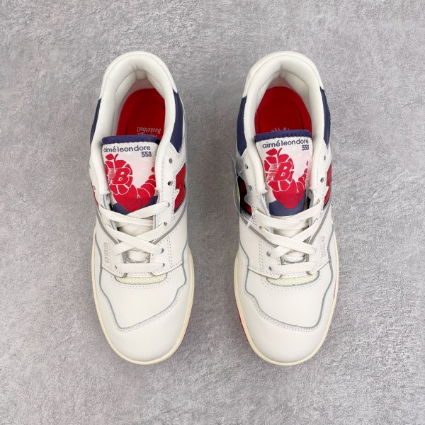 New Balance 550 Aime Leon Dore White Navy Red