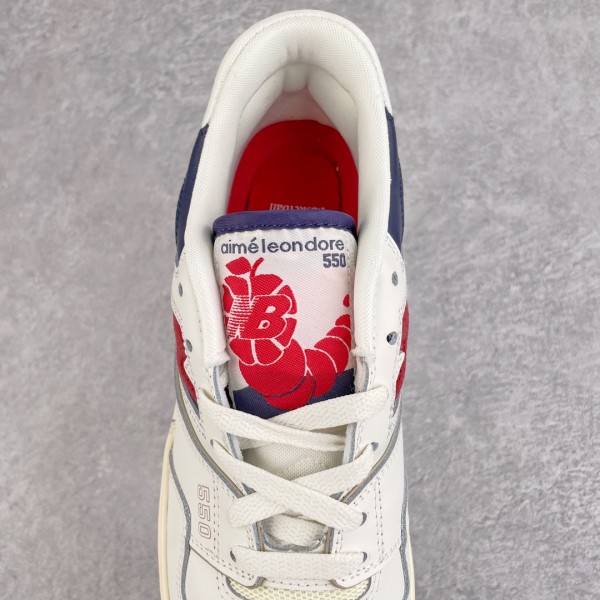 New Balance 550 Aime Leon Dore White Navy Red
