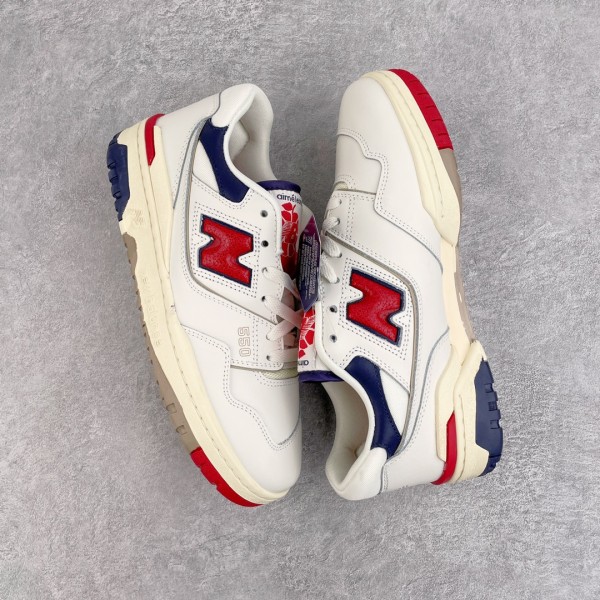 New Balance 550 Aime Leon Dore White Navy Red