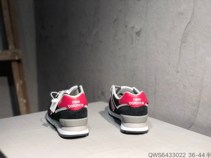 New Balance 574 Black Scarlet