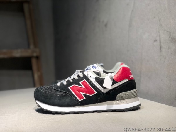 New Balance 574 Black Scarlet