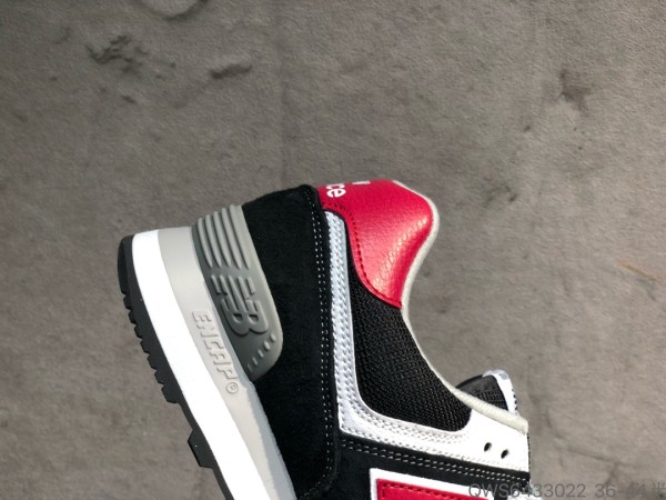 New Balance 574 Black Scarlet