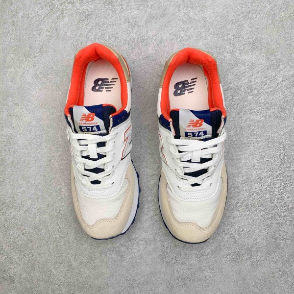 New Balance 574 Bone Toro Red