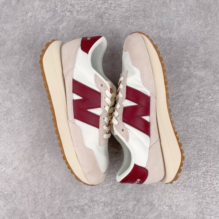 New Balance 237 White Burgundy
