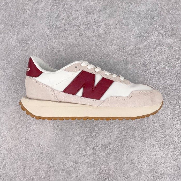 New Balance 237 White Burgundy