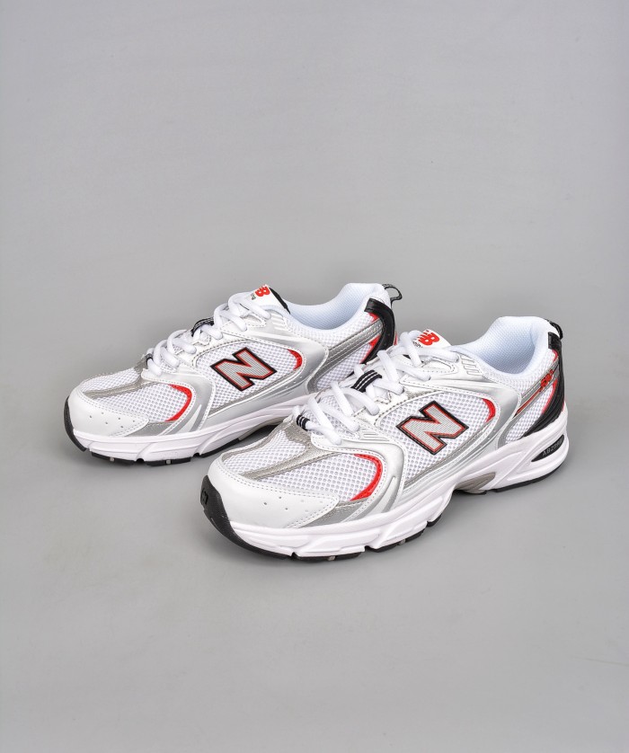 New Balance 530v2 White Silver Red