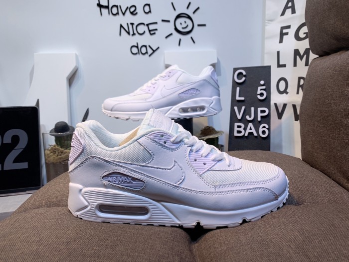 Nike Air Max 90 Leather Triple White (2020)
