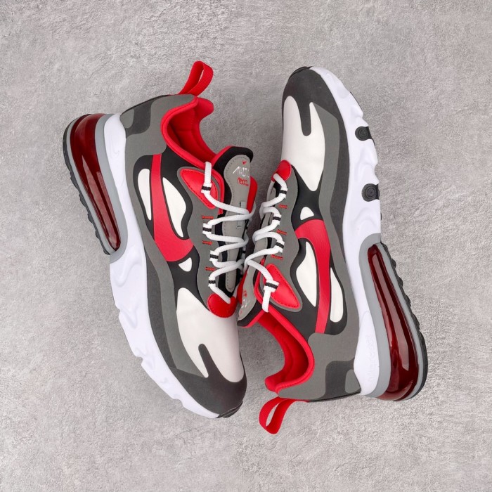 Nike Air Max 270 React Black Iron Grey University Red