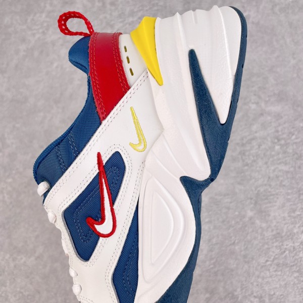 Nike M2K Tekno Blue Force Summit White Chrome Yellow (Women's)