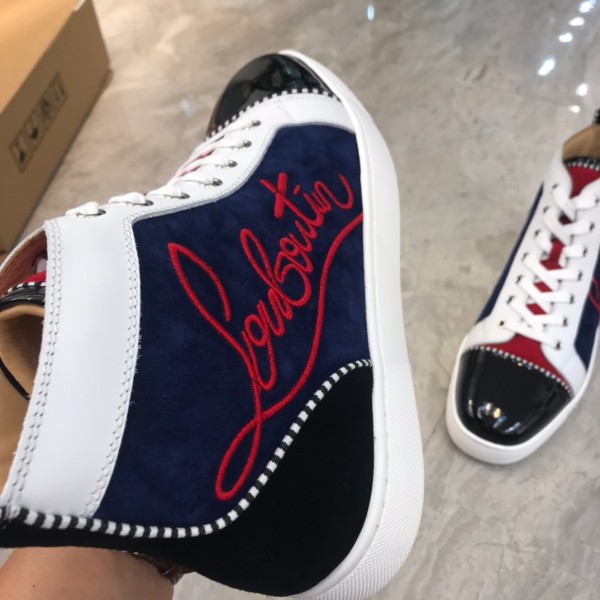 Christian Louboutin Louis Junior Spikes Orlato Flat Sneakers 25