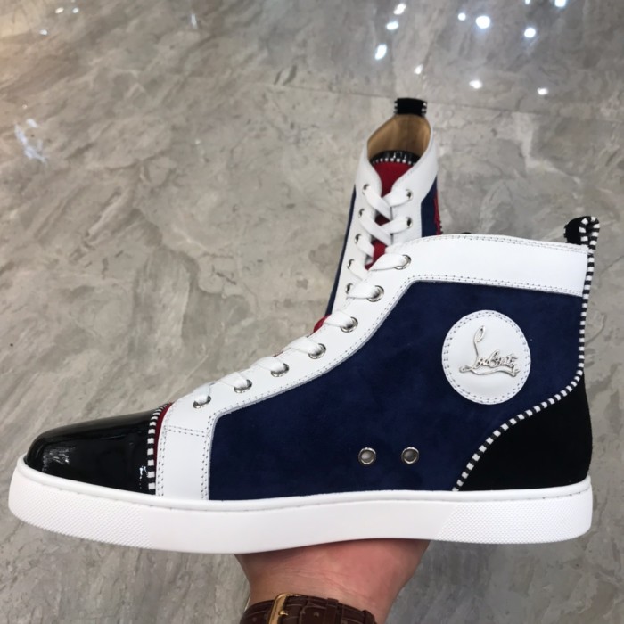 Christian Louboutin Louis Junior Spikes Orlato Flat Sneakers 25