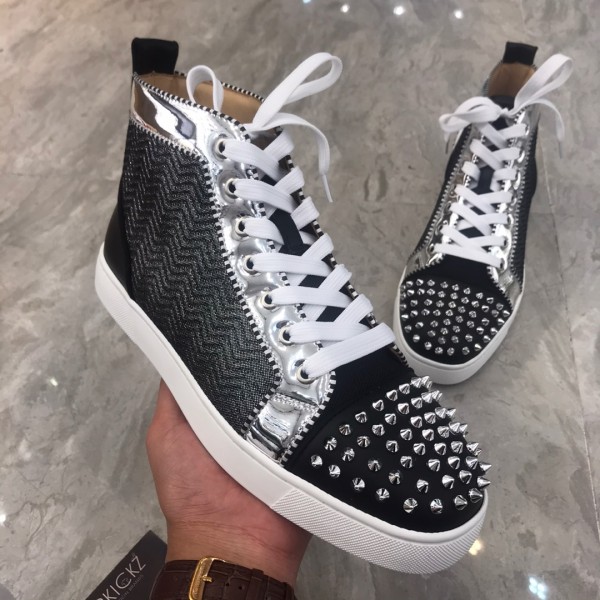 Christian Louboutin Louis Junior Spikes Orlato Flat Sneakers 22