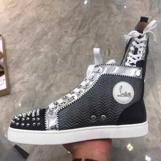 Christian Louboutin Louis Junior Spikes Orlato Flat Sneakers 22