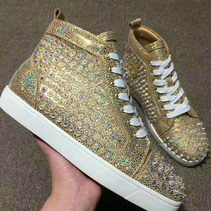 Christian Louboutin Louis Junior Spikes Orlato Flat Sneakers 18